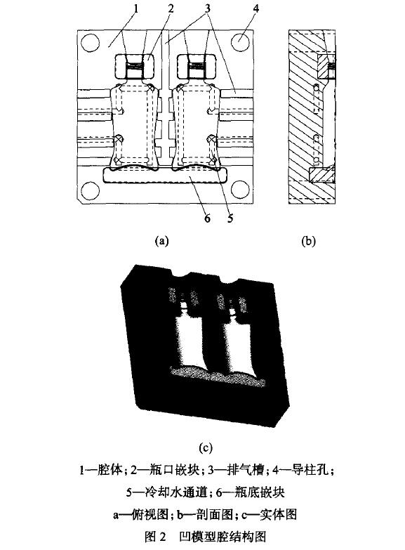洗发水瓶挤出吹塑模具设计 洗发水瓶挤出吹塑模具设计